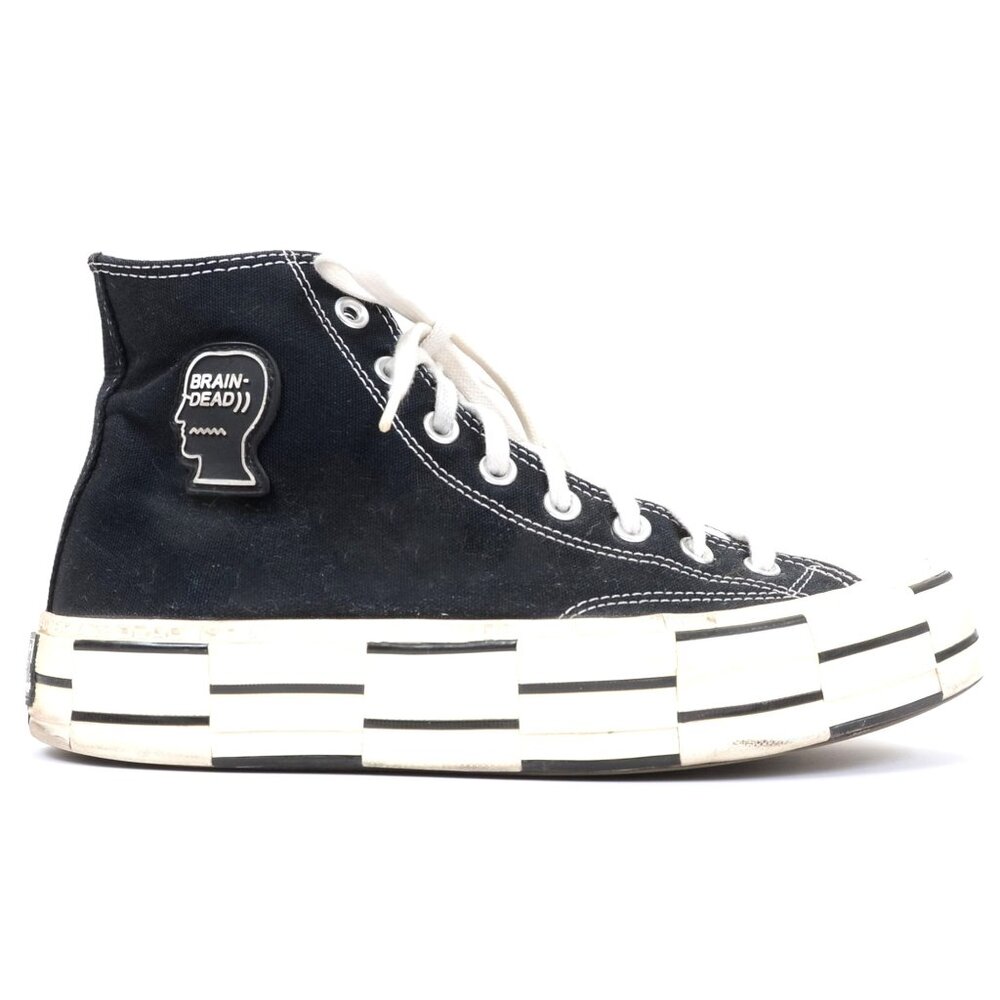 Converse x Brain Dead Chuck 70 High‎ 'Black' Platform US Womens 11.5 Mens 9.5